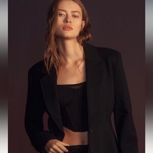 Anthropologie Corset Seamed Blazer size 6